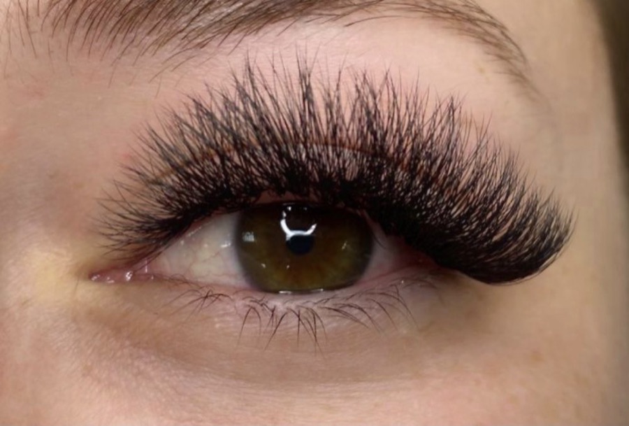 Volume Lash Extensions applied at Tally Beauty